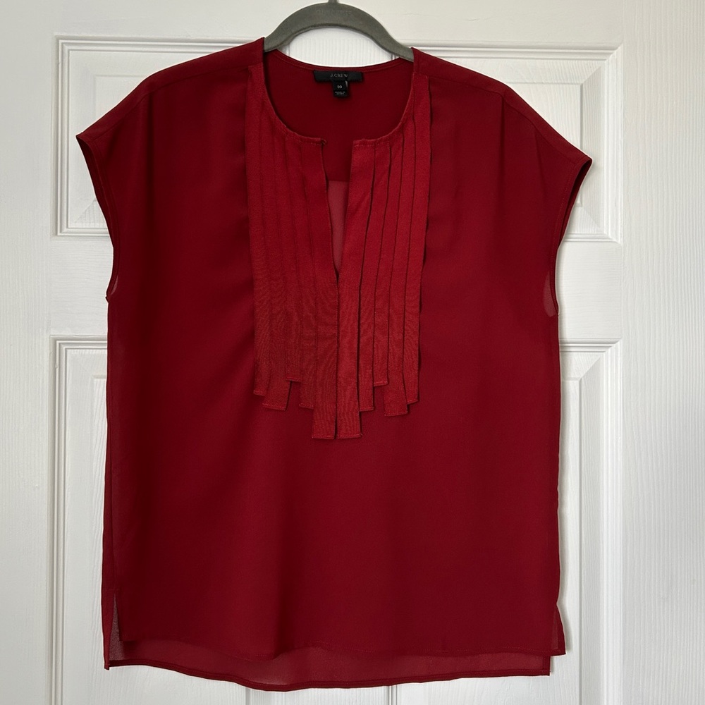 J. Crew Dark Orange Blouse